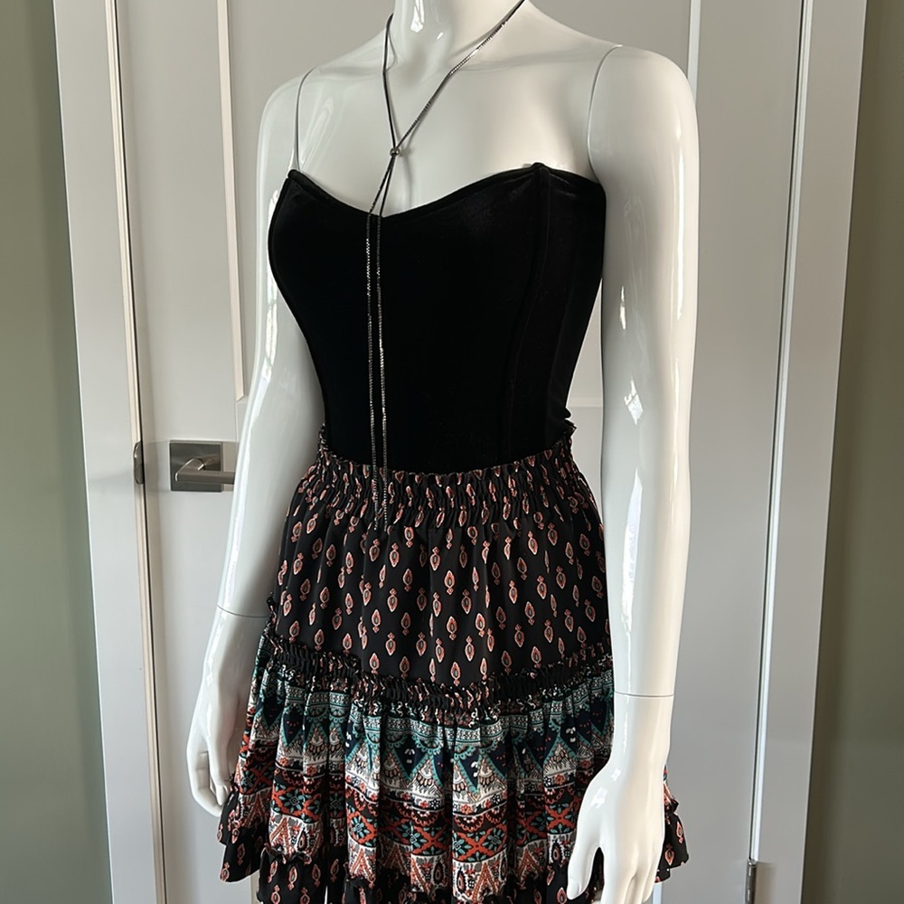 Leith Velvet Stretch Bustier - Picture 12 of 13